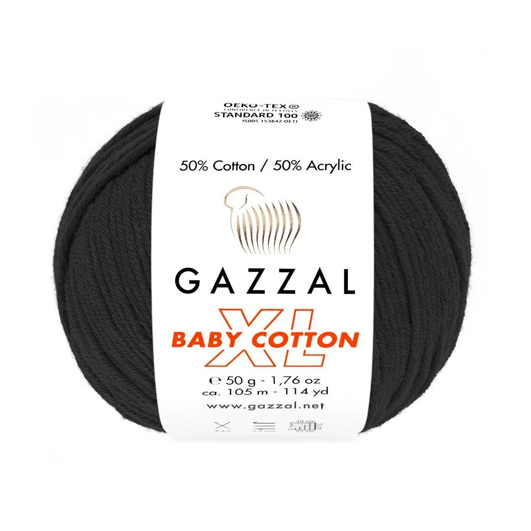 Пряжа Gazzal Baby Cotton XL цвет 3433 - Шерсти Clock