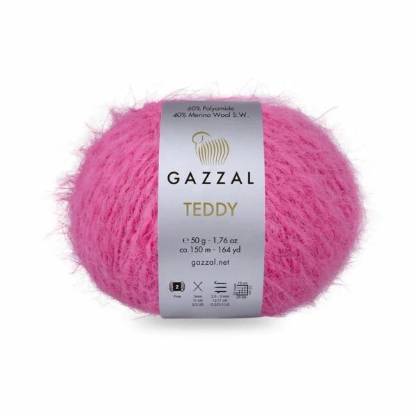 Пряжа Gazzal Teddy цвет 6548